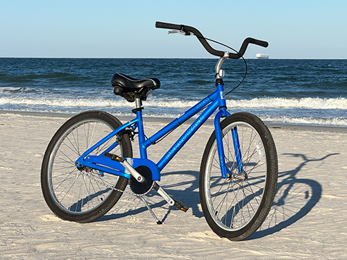 Beach cruiser rentals at Kathryn Abbey Hanna Park in Jacksonville, Florida